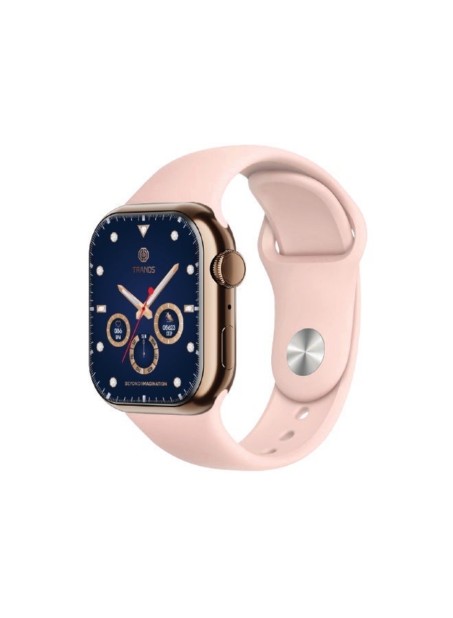 Trands SW50 Smart Watch for iOS & Android, 1.75-Inch TFT Touch Screen, Bluetooth Calling, IP68 Waterproof, Fitness Tracker with Heart Rate & Sleep Monitor, Pink - Image 1